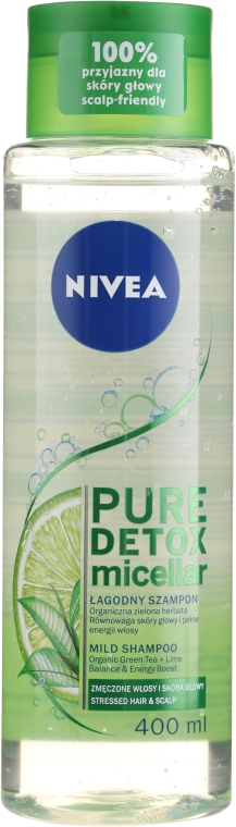 Міцелярний шампунь "Детокс" - NIVEA Pure Detox Micellar Shampoo — фото N1