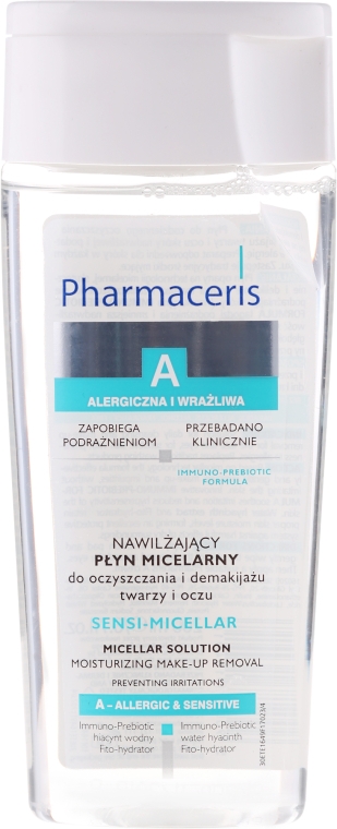 Мицеллярная жидкость для очищения - Pharmaceris A Sensi-Micellar moisturizing Make-Up Removal