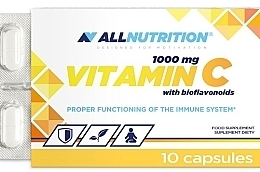 Пищевая добавка "Витамин С с биофлавоноидами", 10 шт - Allnutrition Vitamin C 1000mg With Bioflavonoids — фото N1