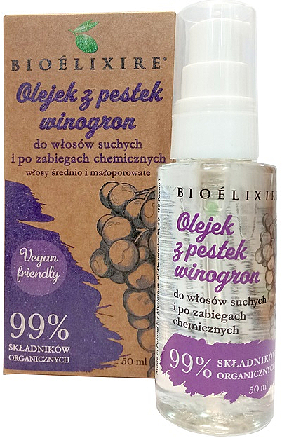 Масло виноградных косточек для сухих волос - Bioelixire  — фото N1