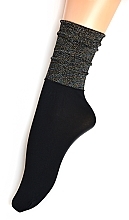 Шкарпетки жіночі "Jasmine", Nero-Oro - Veneziana — фото N1