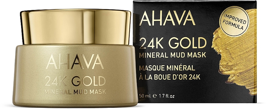 Маска для лица на основе золота - Ahava 24K Gold Mineral Mud Mask — фото N2