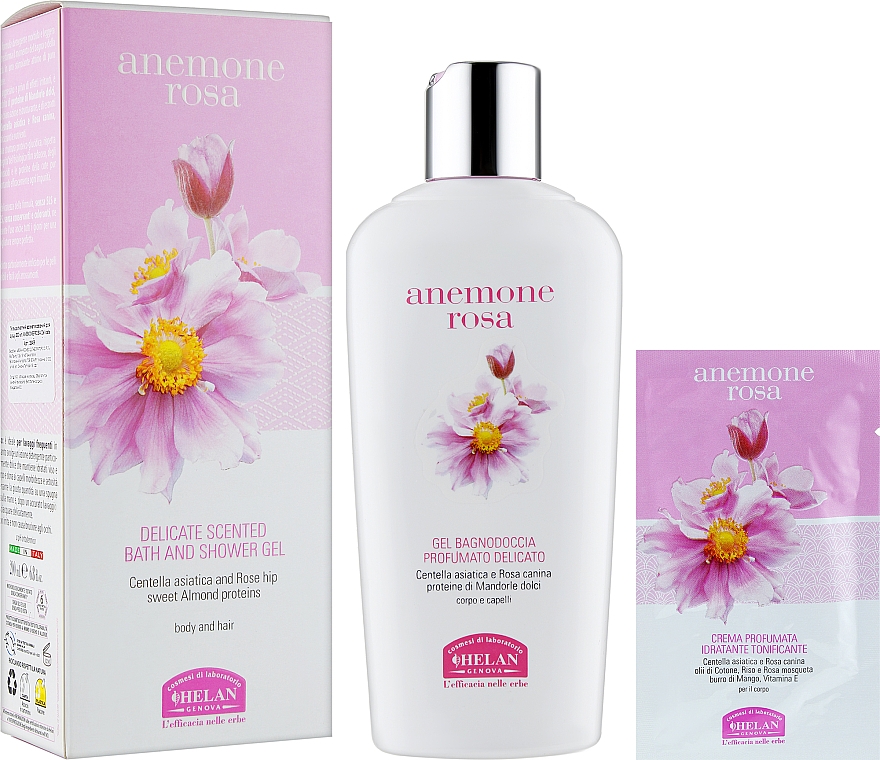 Ароматизований делікатний гель для душу - Helan Pink Anemone Delicate Scented Bath & Shower Gel — фото N2