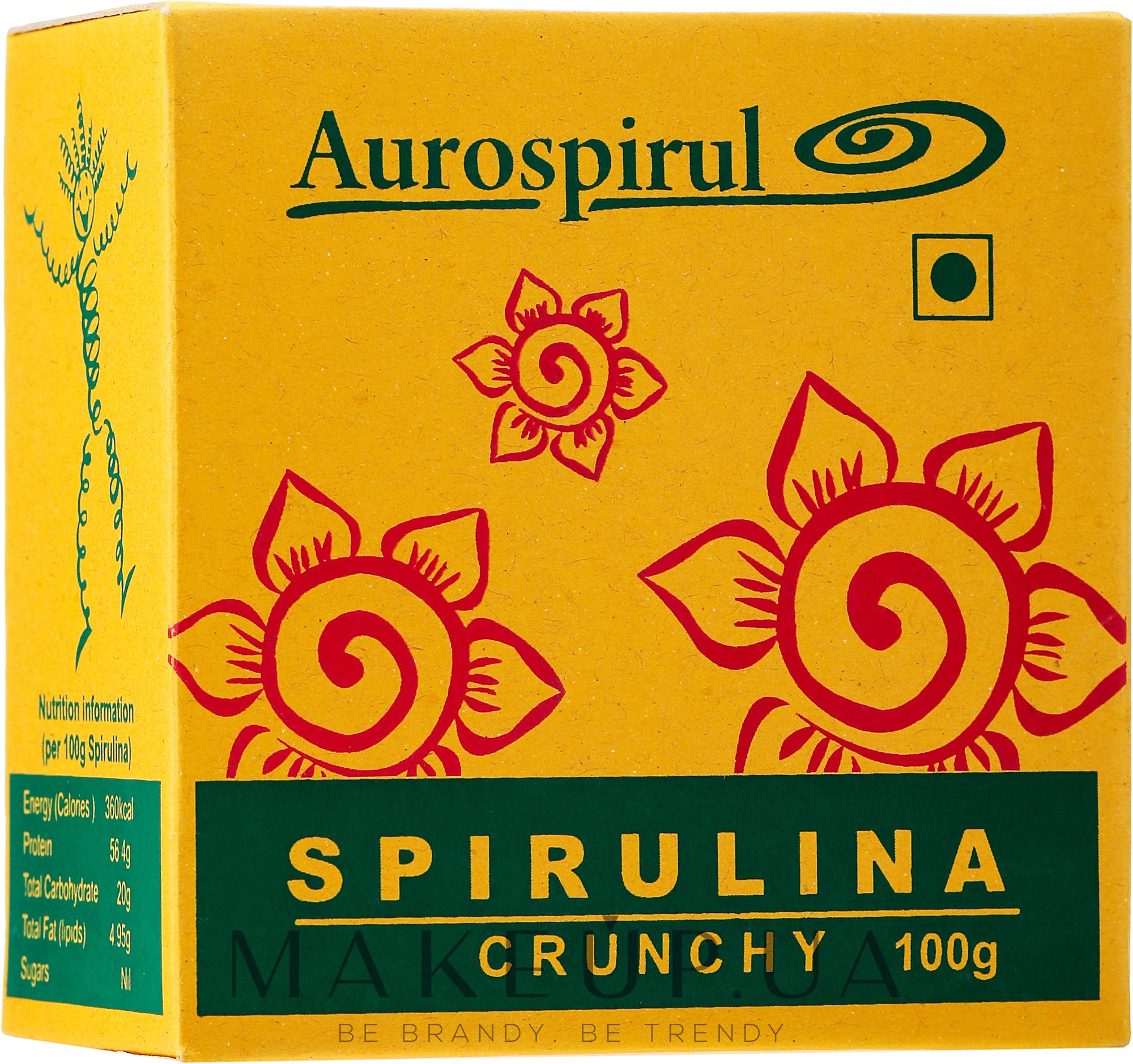 Пищевая добавка, хлопья "Спирулина" - Moma Aurospirul Spirulina Crunchy — фото 100g