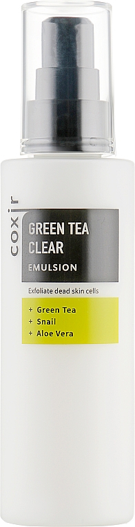 Эмульсия для лица - Coxir Green Tea BHA Clear Emulsion — фото N2