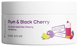 Скраб для тела с ароматом сливы и черной вишни - Nacomi Plum And Black Cherry Body Scrub — фото N1