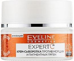 Духи, Парфюмерия, косметика Крем-сыворотка для лица - Eveline Cosmetics Expert С Anti-Wrinkle Cream-Serum 40+ (пробник)