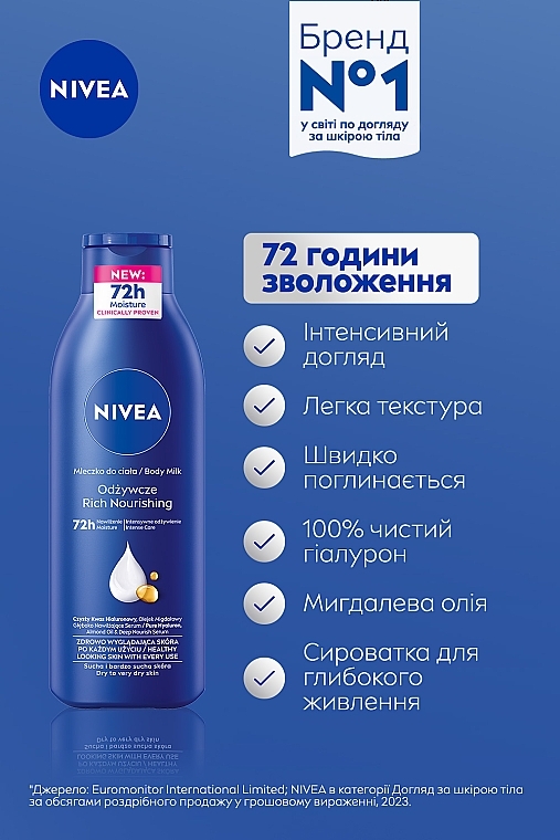 Молочко для тела "Глубокое питание" - NIVEA Rich Nourishing Body Milk — фото N3