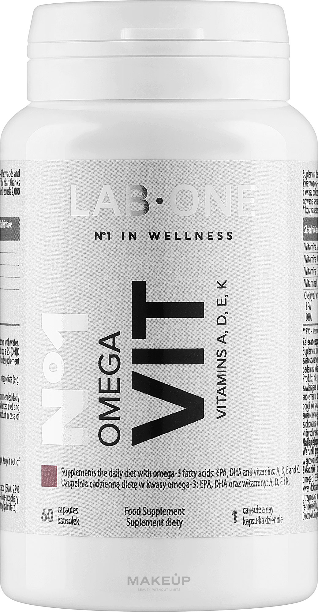 Пищевая добавка - Lab One Nº1 Omega Vit — фото 60шт