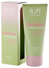 Очищающий гель для лица с зеленой глиной и гликолевой кислотой - Fluff Clarifying Cleansing Gel — фото N1