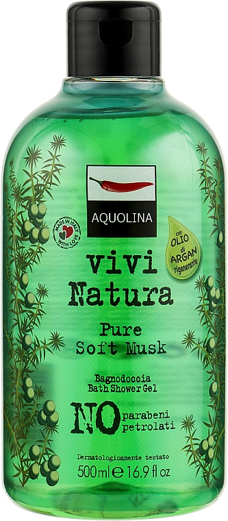 Гель для душа - Aquolina Vivi Natura Pure Soft Musk Bath Shower Gel  — фото N1