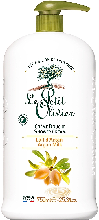 Крем для душа "Аргановое молоко" - Le Petit Olivier Extra Gentle Shower Creams — фото N1