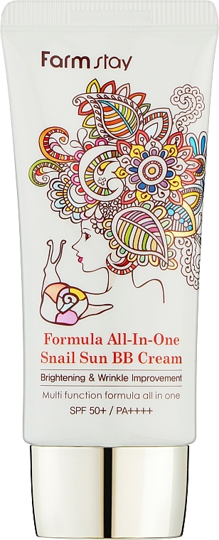 BB-крем з екстрактом равлика - FarmStay All-in One Snail Sun BB Cream