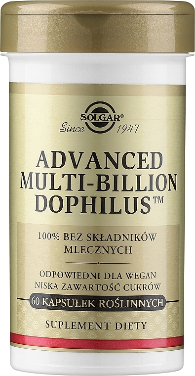 Комплексні пробіотики "Мульти-біліон дофілус" - Solgar Advanced Multi-Billion Dophilus Food Supplement — фото N1