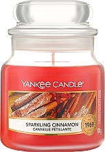 Духи, Парфюмерия, косметика Ароматическая свеча в банке "Корица" - Yankee Candle Sparkling Cinnamon