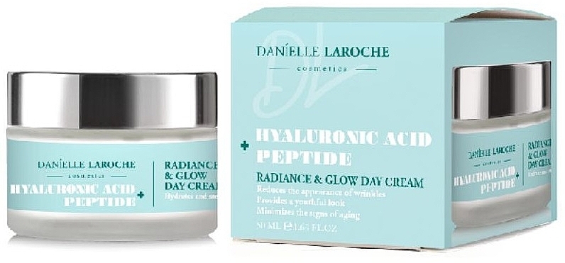 Денний крем для обличчя - Danielle Laroche Cosmetics Hyaluronic Acid + Peptide Radiance & Glow Day Cream — фото N2