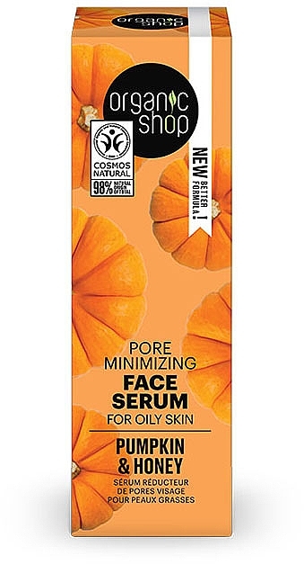 Сыворотка для жирной кожи "Тыква и мед" - Organic Shop Pumpkin & Honey Pore Minimizing Serum — фото N2