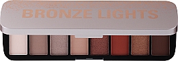 Палетка теней для век - Makeup Revolution Bronze Lights Shadow Palette — фото N1