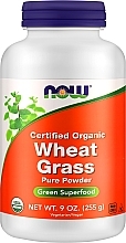 Органический порошок из ростков пшеницы - Now Foods Certified Organic Wheat Grass Pure Powder — фото N1