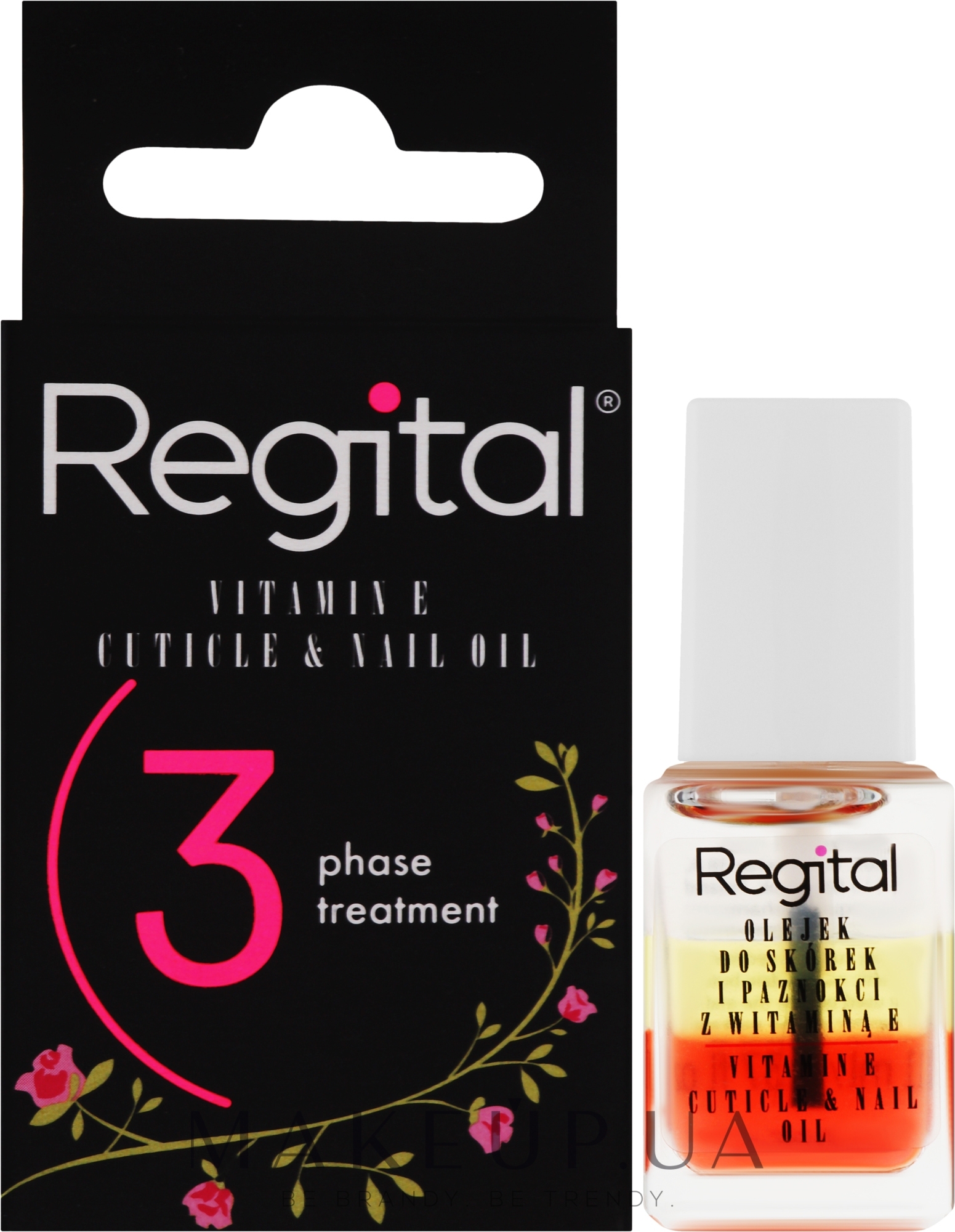 Трехфазное масло для ногтей и кутикулы - Regital Three-phase Cuticle And Nail Oil — фото 11ml
