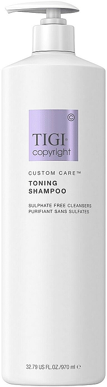 Тонирующий бессульфатный шампунь для волос - Tigi Copyright Custom Care Toning Shampoo — фото N2