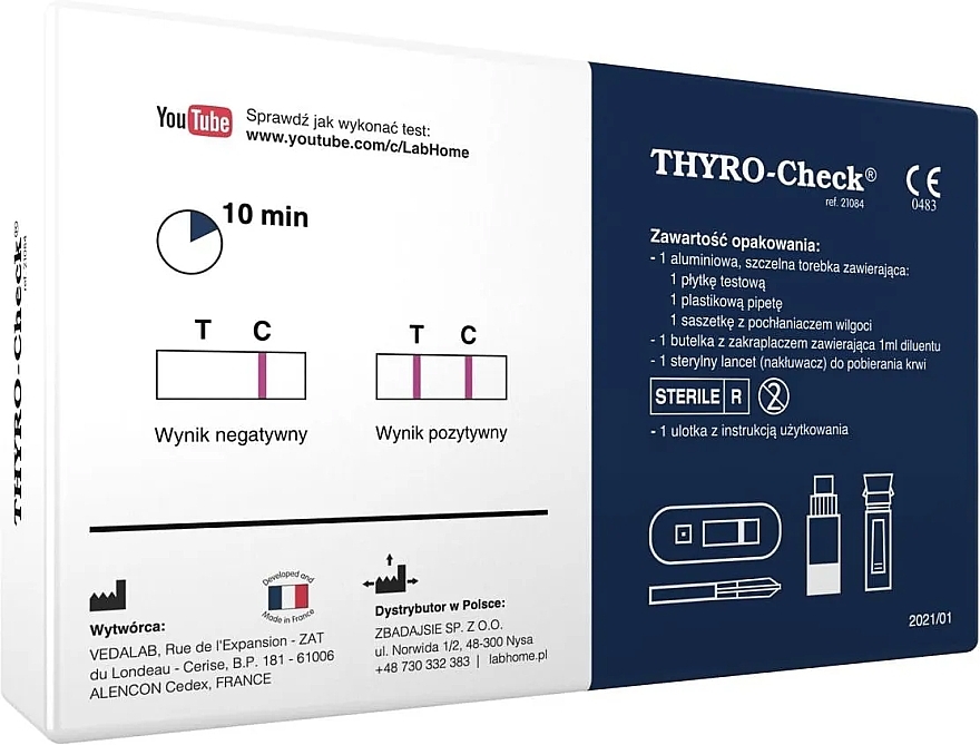 Диагностический тест на гипотиреоз - Lab.Home Thyro-Check — фото N2