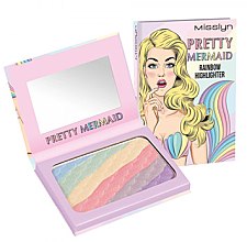 Духи, Парфюмерия, косметика Пудра-хайлайтер - Misslyn Pretty Mermaid Rainbow Highlighter