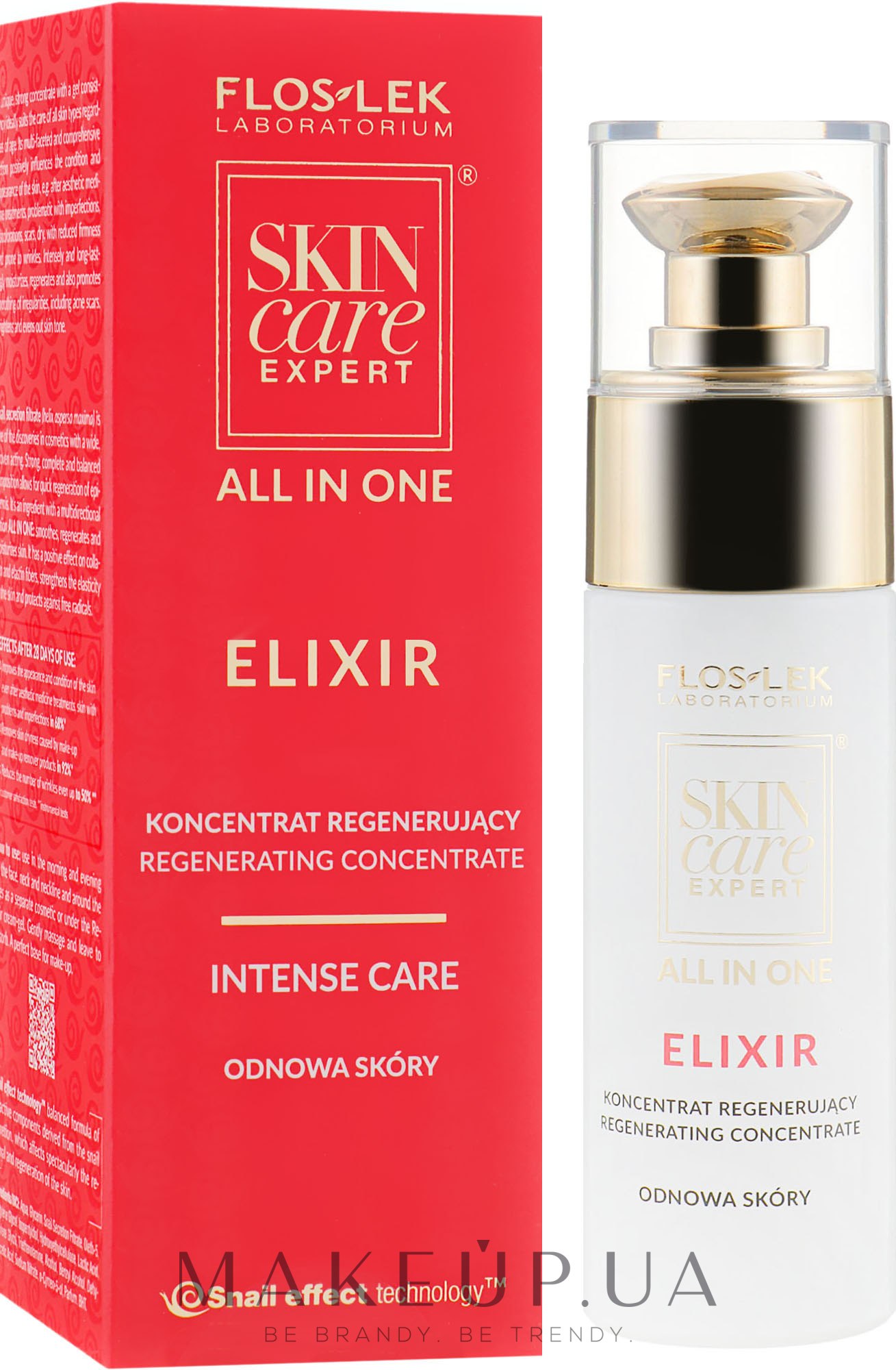 Регенерирующий эликсир-концентрат для лица - Floslek Skin Care Expert All In One Elixir Regenerating Concentrate — фото 30ml