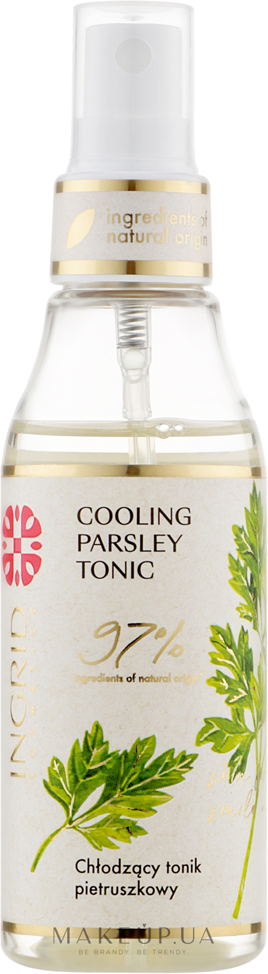 Освежающий тоник для лица с петрушкой - Ingrid Cosmetics Vegan Cooling Parsley Tonic — фото 75ml