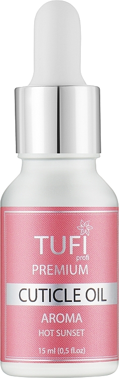 Олія для кутикули "Гарячий захід" - Tufi Profi Premium Aroma — фото N1