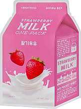 Парфумерія, косметика УЦІНКА Тканинна маска "Полуниця" - A'pieu Strawberry Milk One-Pack *