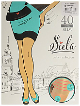 Колготки женские "Slim", 40 Den, tabaco - Siela — фото N3