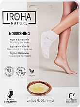 Маска для ніг - Iroha Nature Nourishing Argan Socks Foot Mask — фото N1