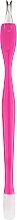 Парфумерія, косметика Тример для кутикули, 7408, яскраво-рожевий з білим - Top Choice