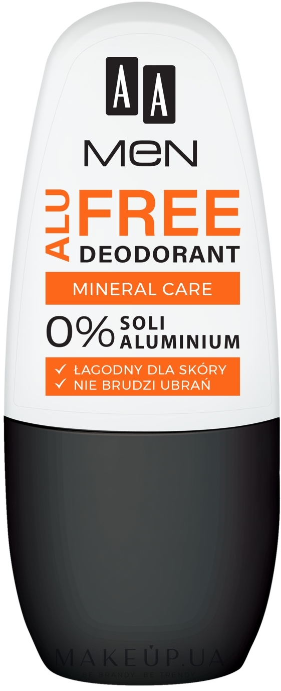Шариковый дезодорант - AA Men Alu Free Mineral Care Deodorant  — фото 50ml