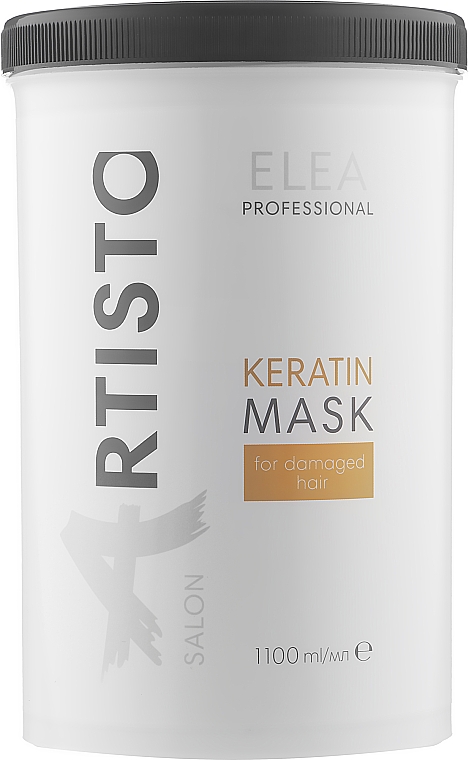 Маска реструктурирующая для волос - Elea Professional Artisto Salon Keratin Mask For Damaged Hair — фото N3