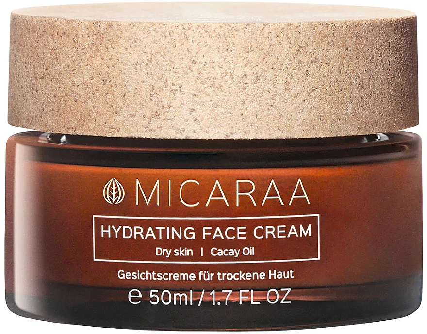 Зволожувальний крем для обличчя - Micaraa Hydrating Face Cream Mit Bio Aloe Vera — фото N1