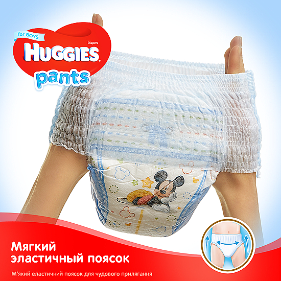 Трусики-підгузки Pants 3 Mega Boy (6-11 кг), 116 шт. - Huggies — фото N6