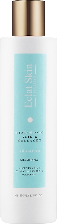 Шампунь с коллагеном и гиалуроновой кислотой - Eclat Skin London Hyaluronic Acid & Collagen Shampoo — фото N1