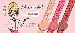 Духи, Парфюмерия, косметика Палетка хайлайтеров - Lovely Nobody's Perfect Highlighter Palette