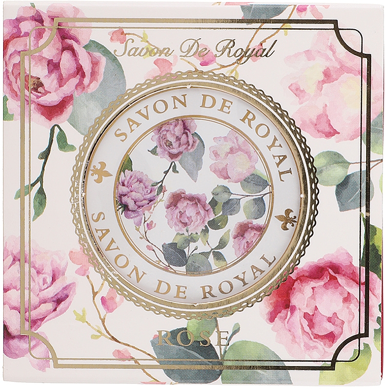 Туалетне мило "Троянда" - Savon De Royal Luxury Solid Soap Rose — фото N1