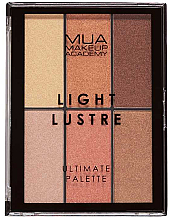 Духи, Парфюмерия, косметика Палетка для макияжа - MUA Light Lustre Ultimate Palette Bronze, Blush, Highlight