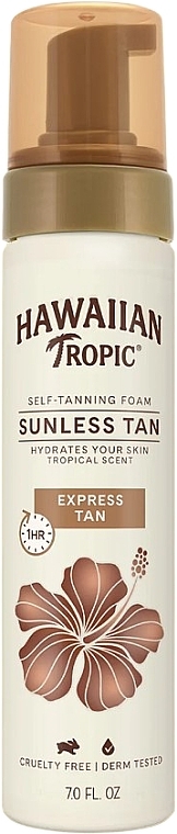 Пена для автозагара - Hawaiian Tropic Sunless Tan Express Self Tanning Foam — фото N1