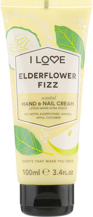 Крем для рук "Коктейль из бузины" - I Love Elderflower Fizz Hand and Nail Cream — фото N1