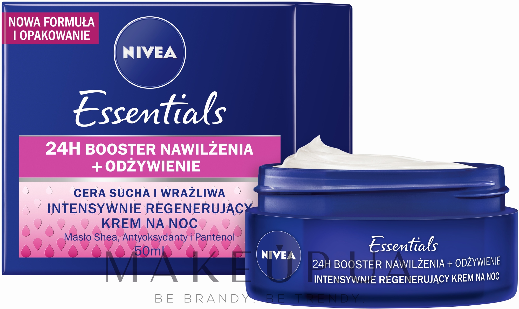 Восстанавливающий ночной крем для сухой кожи - NIVEA Essentials Rich Regenerating Night Care — фото 50ml