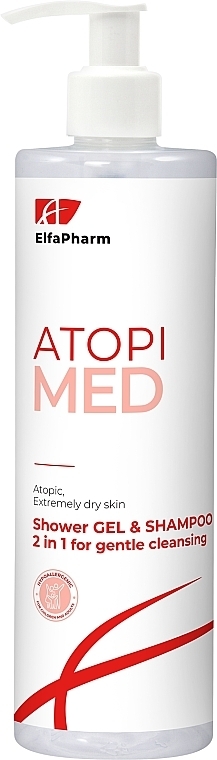 Гель-шампунь 2в1 для нежного очищения - Elfa Pharm Atopi Med Shower Gel