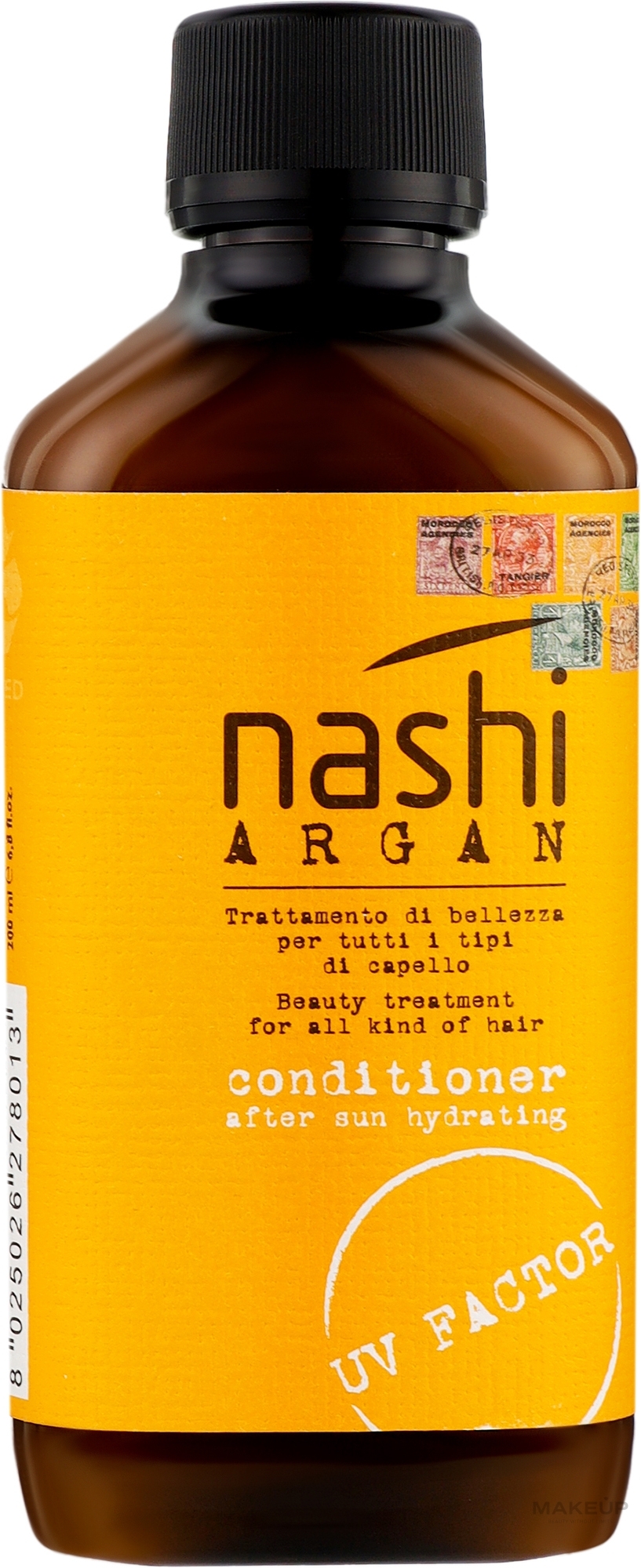 Увлажняющий кондиционер для волос после солнца - Nashi Argan UV Factor After Sun Hydrating Conditioner — фото 200ml