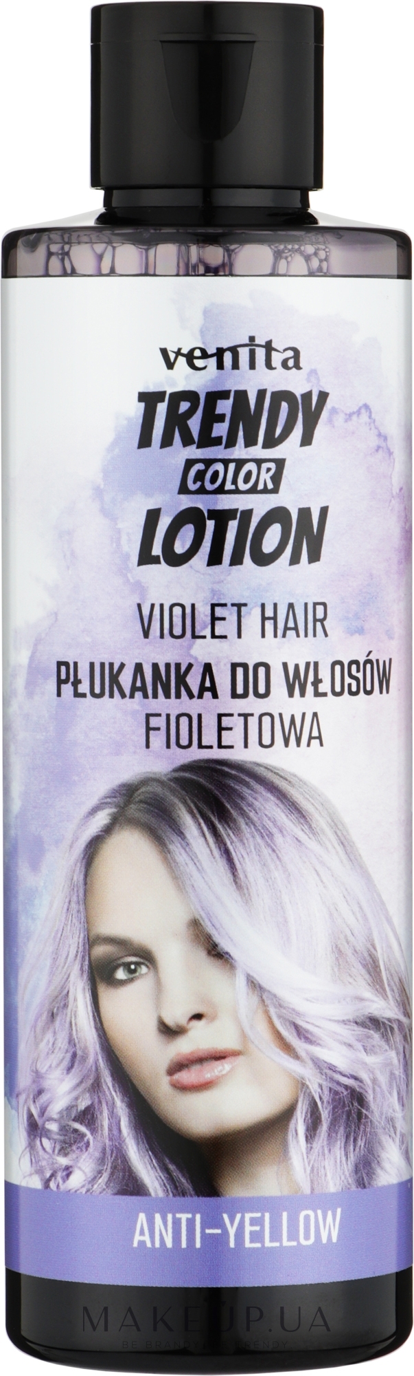 Ополаскиватель для осветленных и седых волос - Venita Salon Professional Lavender Anti-Yellow Hair Color Rinse — фото 200ml