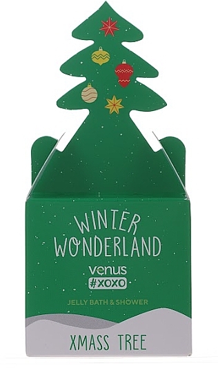 Желе для ванны и душа - Venus Xoxo Winter Wonderland Jelly Bath & Shower Xmas Tree — фото N1