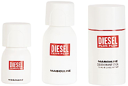 Diesel Plus Plus Masculine - Набор (edt/75ml + edt/30ml + deo/75ml) — фото N2